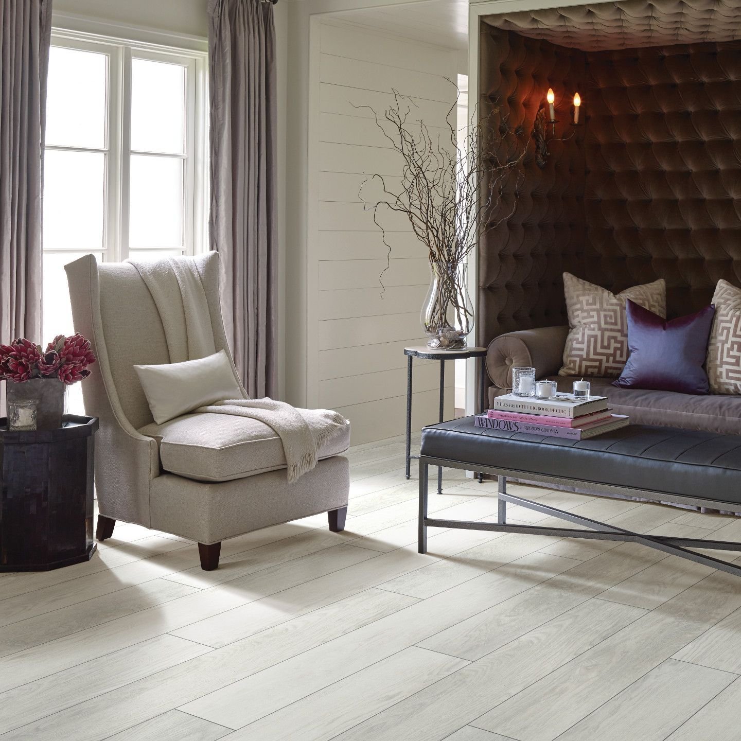 elegant living room from McBride Wayside Carpet Co. in Newington